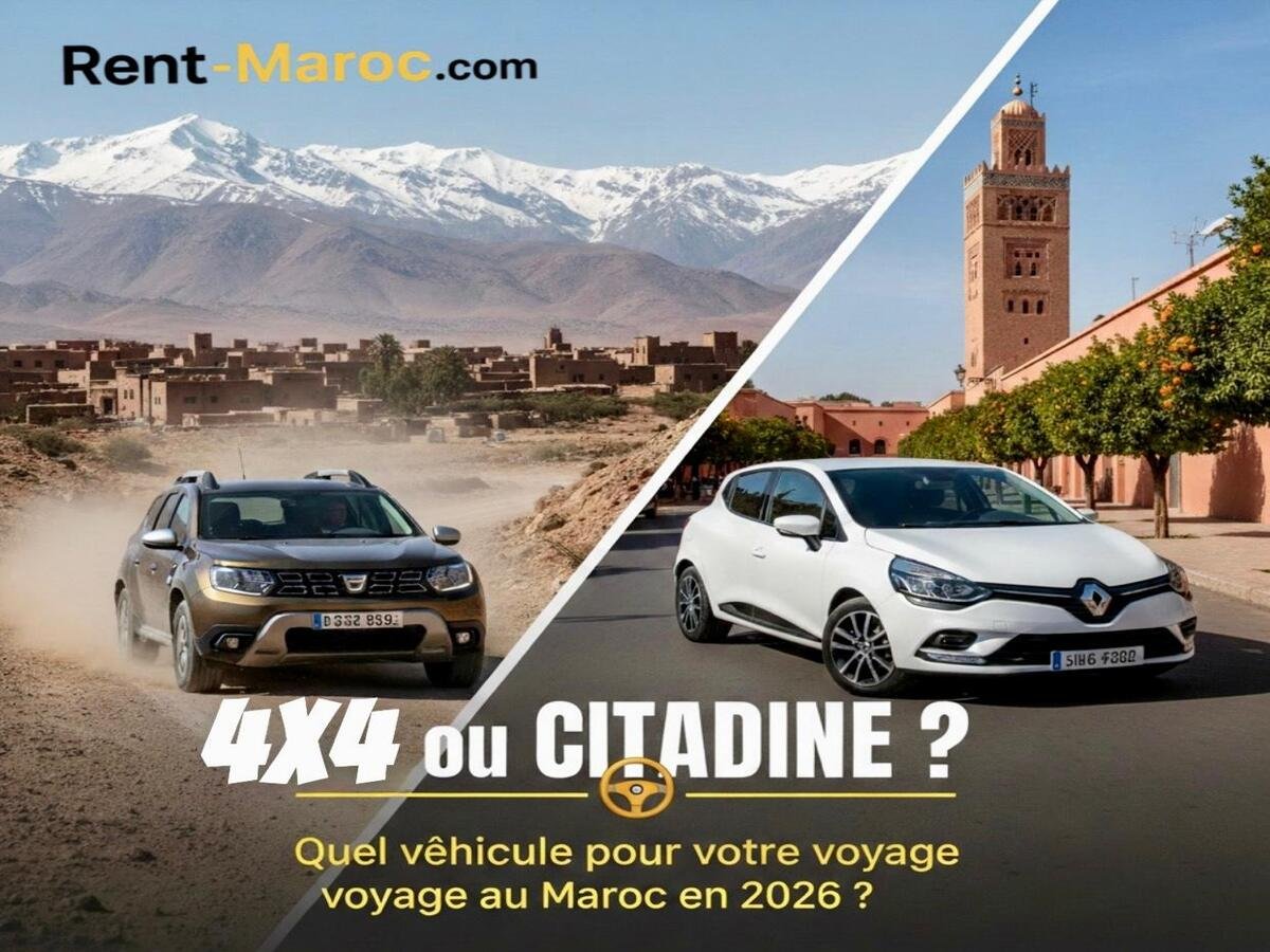 Quelle voiture louer au Maroc ? Comparatif Citadine vs 4x4 (2026)